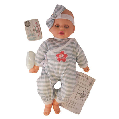 Goldberger Baby's First 19-inch Soft Body Stripes Doll