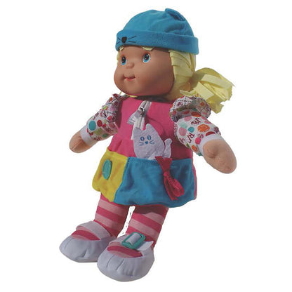 Goldberger 14-inch Zipity Preschool Baby Doll - Learning Skills Toy