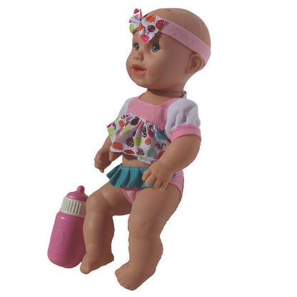 Goldberger 13-inch Talking Baby Doll with Interactive Bottle