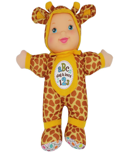 Goldberger Baby's First Sing & Learn Giraffe - Bilingual Educational Toy