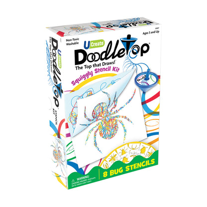 U-Create Doodletop Bugs Theme Stencil Art Kit