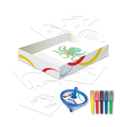 U-Create Doodletop Sea Life Themed Stencil Art Kit