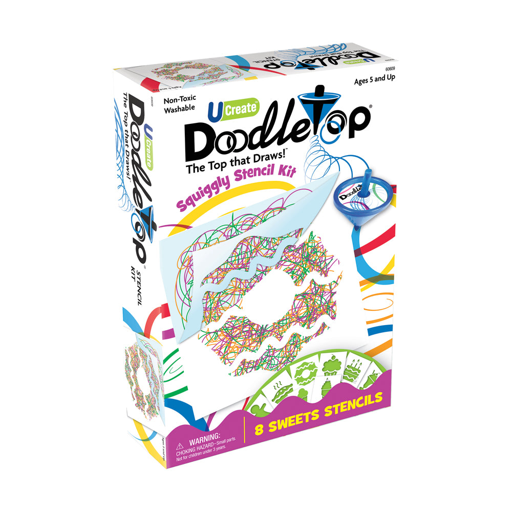 U-Create Doodletop Sweets Themed Stencil Art Kit