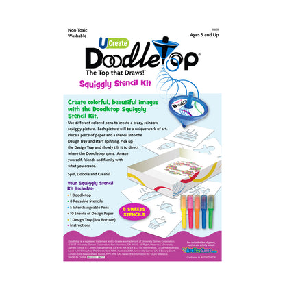 U-Create Doodletop Sweets Themed Stencil Art Kit