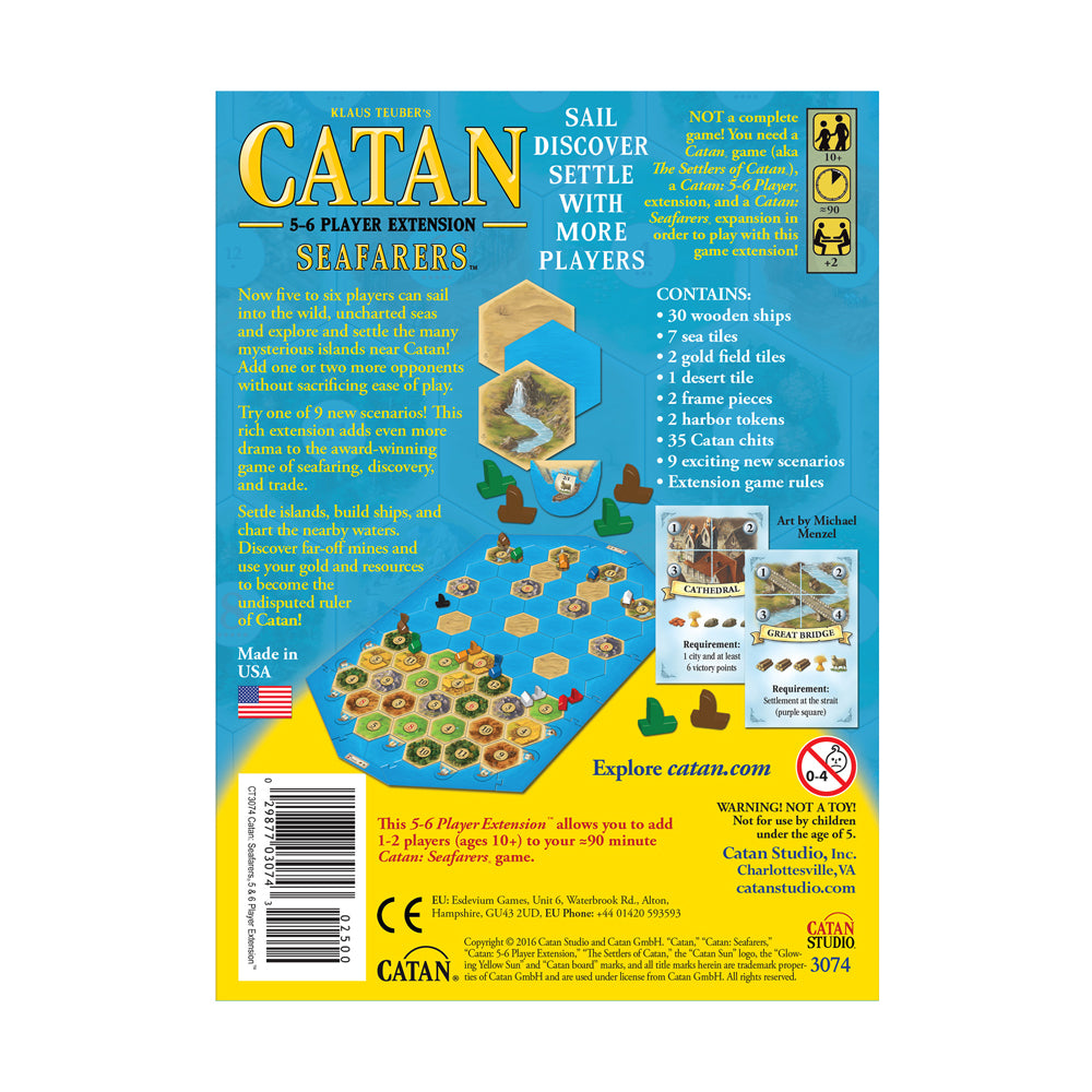 Catan: Seafarers 5-6 Player Extension Board Game Add-On