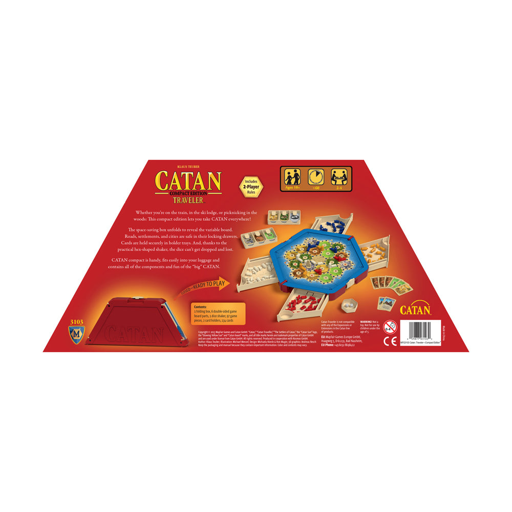 Catan: Traveler Compact Edition Portable Strategy Board Game