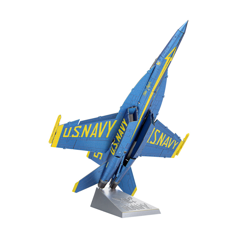 Fascinations Metal Earth ICONX - Blue Angels F/A-18 Super Hornet 3D Metal Model Kit