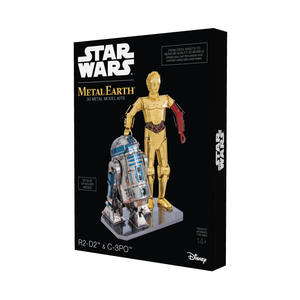 Fascinations Metal Earth Star Wars 3D Model Kit - R2-D2 & C-3PO Set