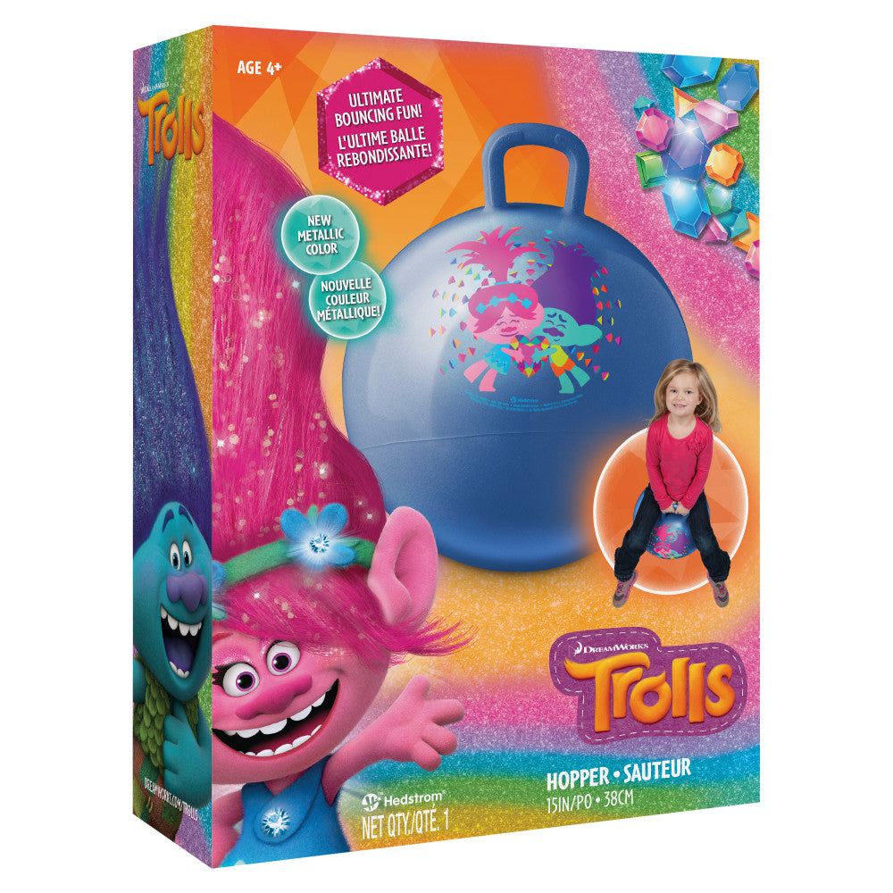 Hedstrom Trolls-Themed 15-Inch Inflatable Hopper Ball – Toys