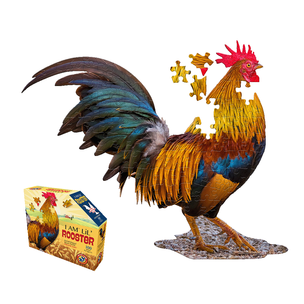 Madd Capp Animal-Themed Rooster Jigsaw Puzzle - 100 pc