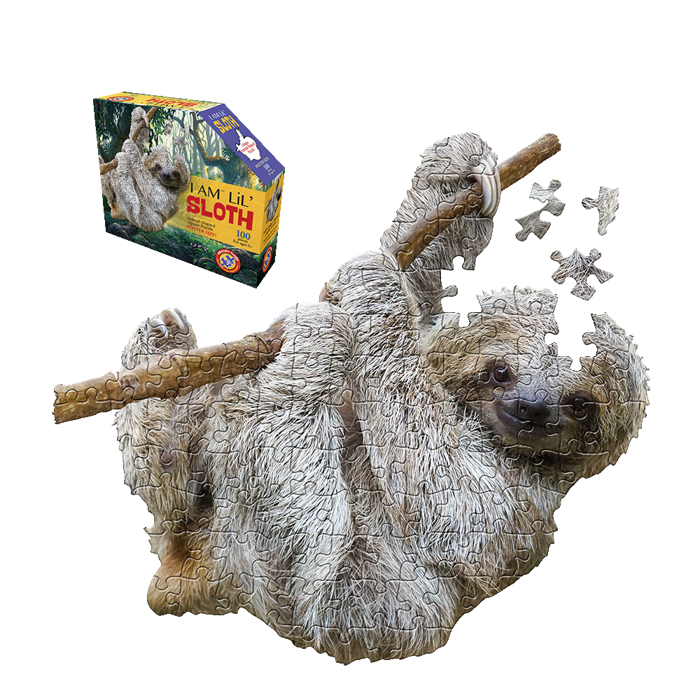 Madd Capp Jungle Animals Sloth Jigsaw Puzzle - 100 pc