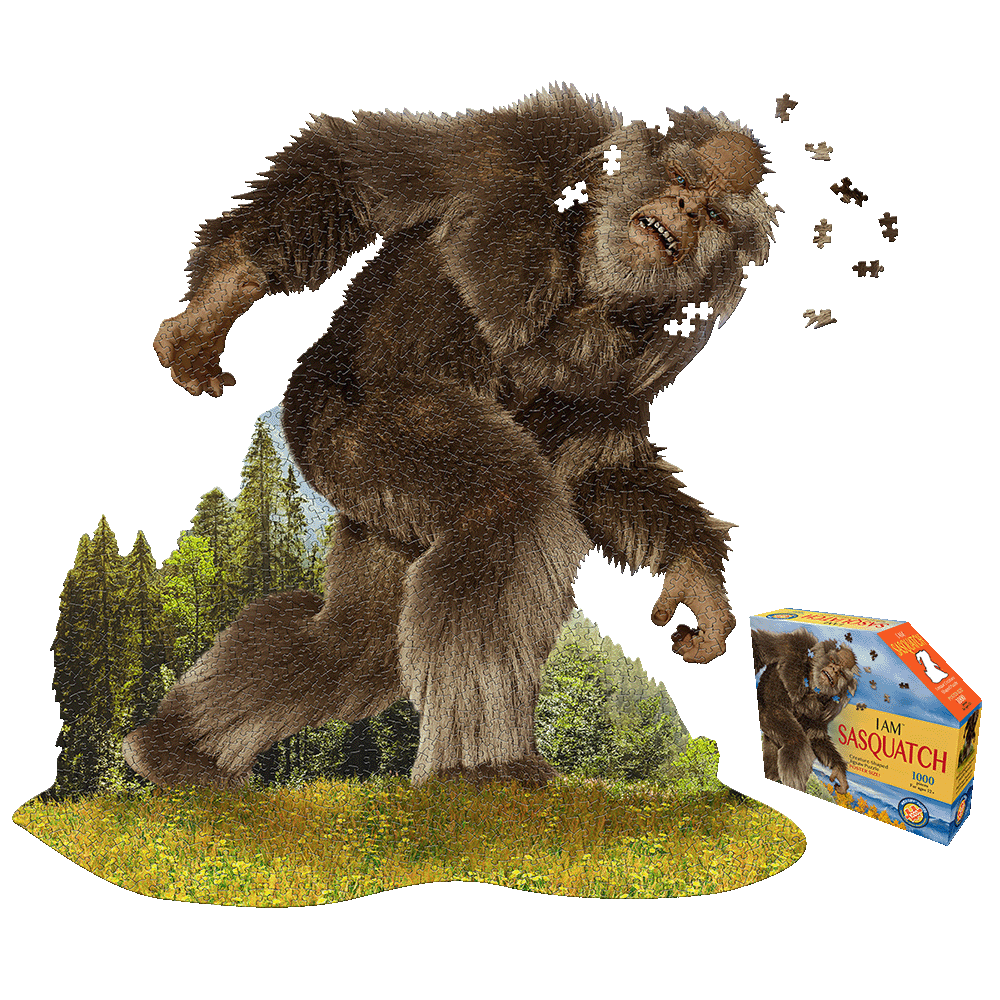 Madd Capp Sasquatch Shaped Jigsaw Puzzle - 1000 pc