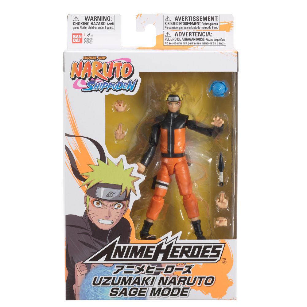 Bandai Anime Heroes 6.5 Inch Action Figure - Naruto Sage Mode