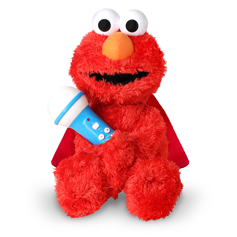 Singing Machine Sesame Street Karaoke Plush with built-in mic, Elmo