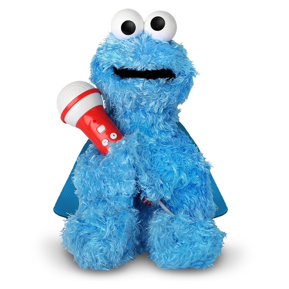 Singing Machine Sesame Street Karaoke Plush with built-in mic, Cookie Monster