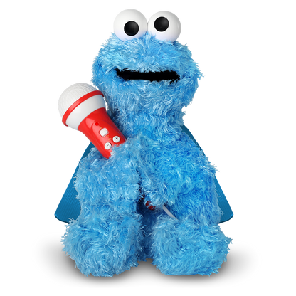 Singing Machine Sesame Street Karaoke Plush with built-in mic, Cookie Monster