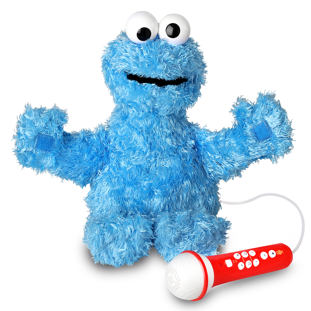 Singing Machine Sesame Street Karaoke Plush with built-in mic, Cookie Monster