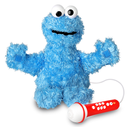 Singing Machine Sesame Street Karaoke Plush with built-in mic, Cookie Monster