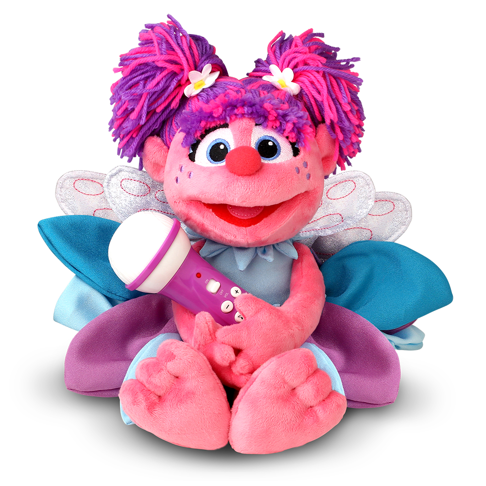 Singing Machine Sesame Street Karaoke Plush with built-in mic, Abby Cadabby