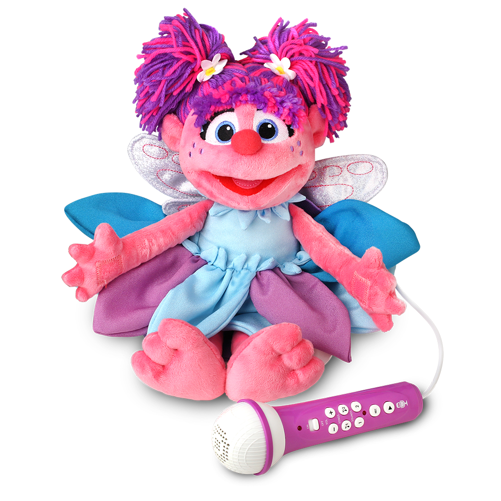 Singing Machine Sesame Street Karaoke Plush with built-in mic, Abby Cadabby