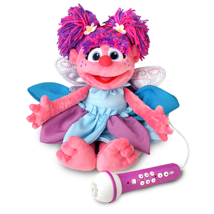 Singing Machine Sesame Street Karaoke Plush with built-in mic, Abby Cadabby