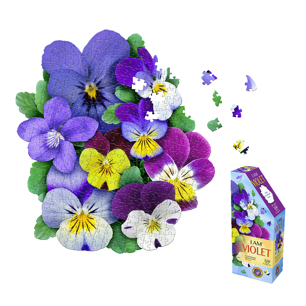 Madd Capp I AM Violet Floral Jigsaw Puzzle - 350 pc