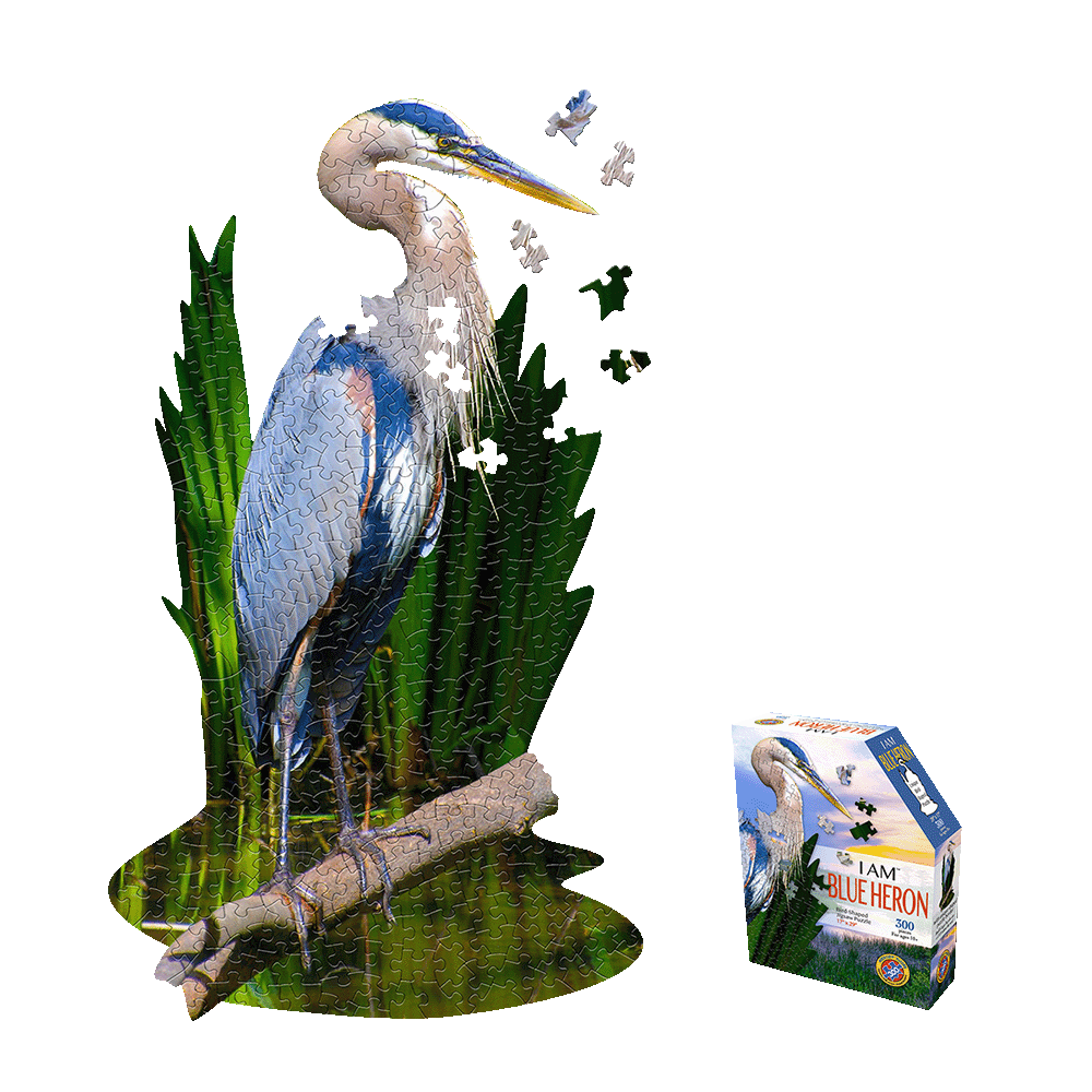 Madd Capp Blue Heron 300-Piece Jigsaw Puzzle