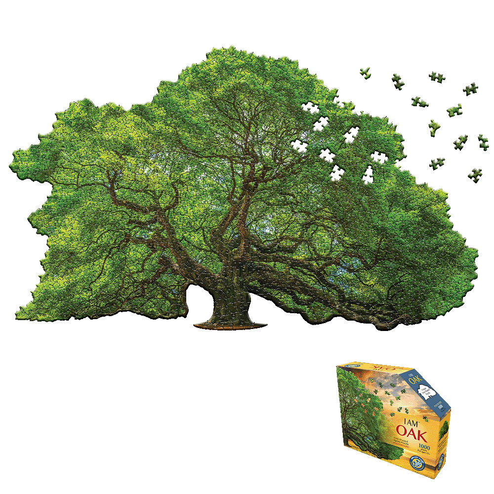 Madd Capp I AM OAK Tree-Shaped Jigsaw Puzzle - 1000 pc