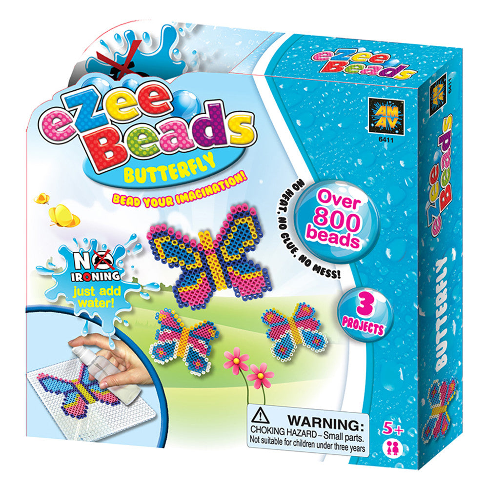 AMAV Toys EZ Beads Butterflies Craft Kit - 800 Bead Set