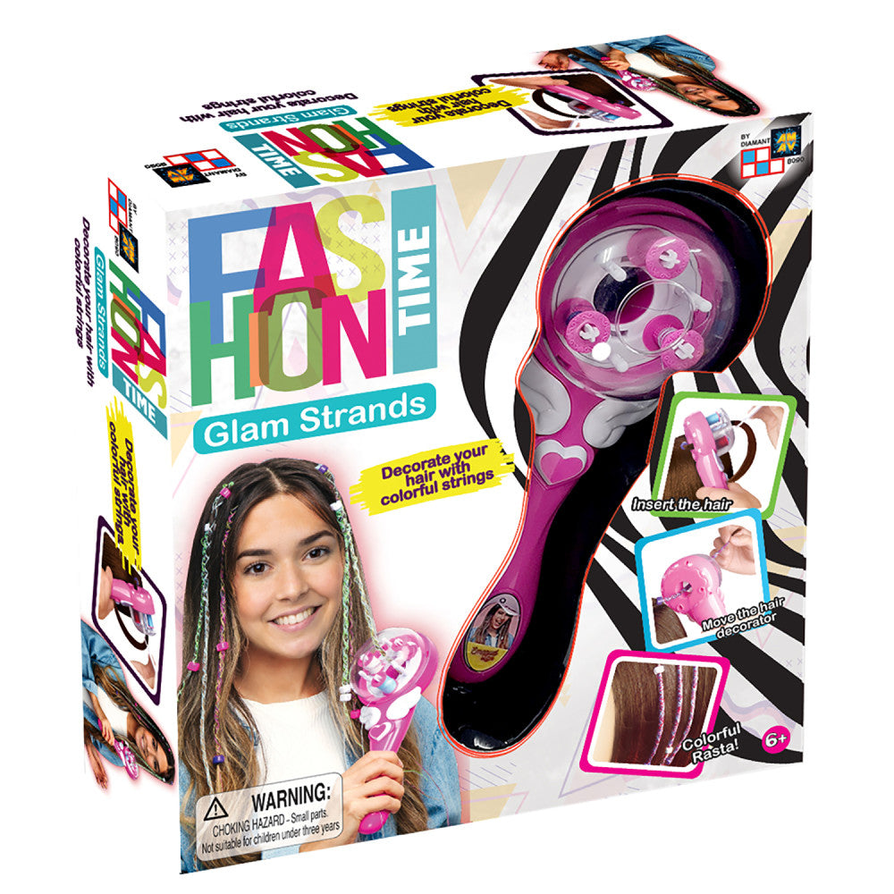 AMAV Fashion Time Glam Strands Hair Wrap Kit - Colorful Hair Design Set