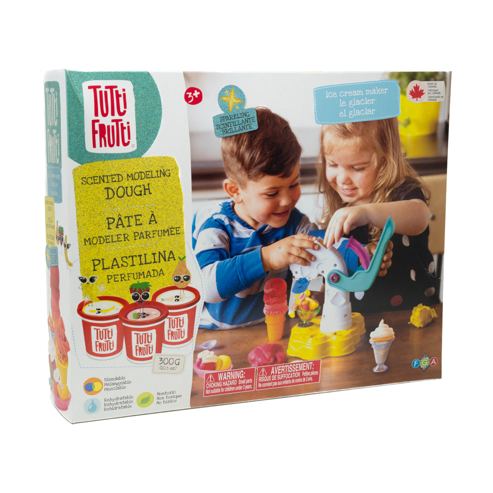 Family Games Tutti Frutti Scented Dough Ice Cream Maker Playset