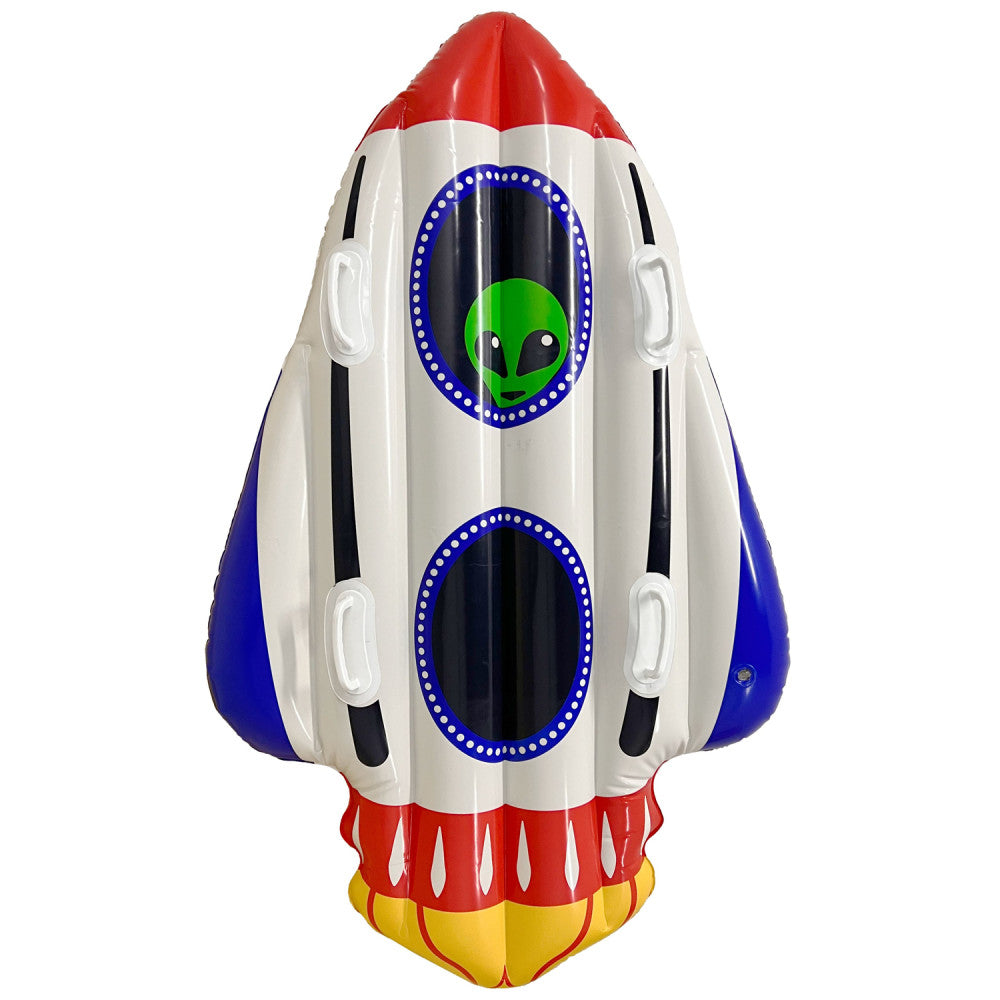 Snowfun Alien Inflatable Rocket Snow Tube for 2 Riders