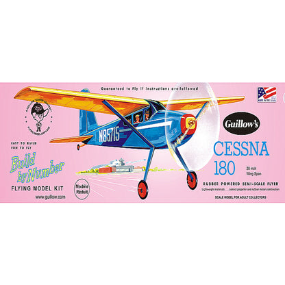 Guillow's Cessna 180 Series 600 Balsa Wood Model Kit