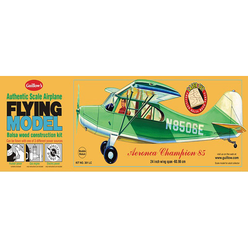 Guillow's Aeronca Champion 24" Scale Balsa Model Airplane Kit