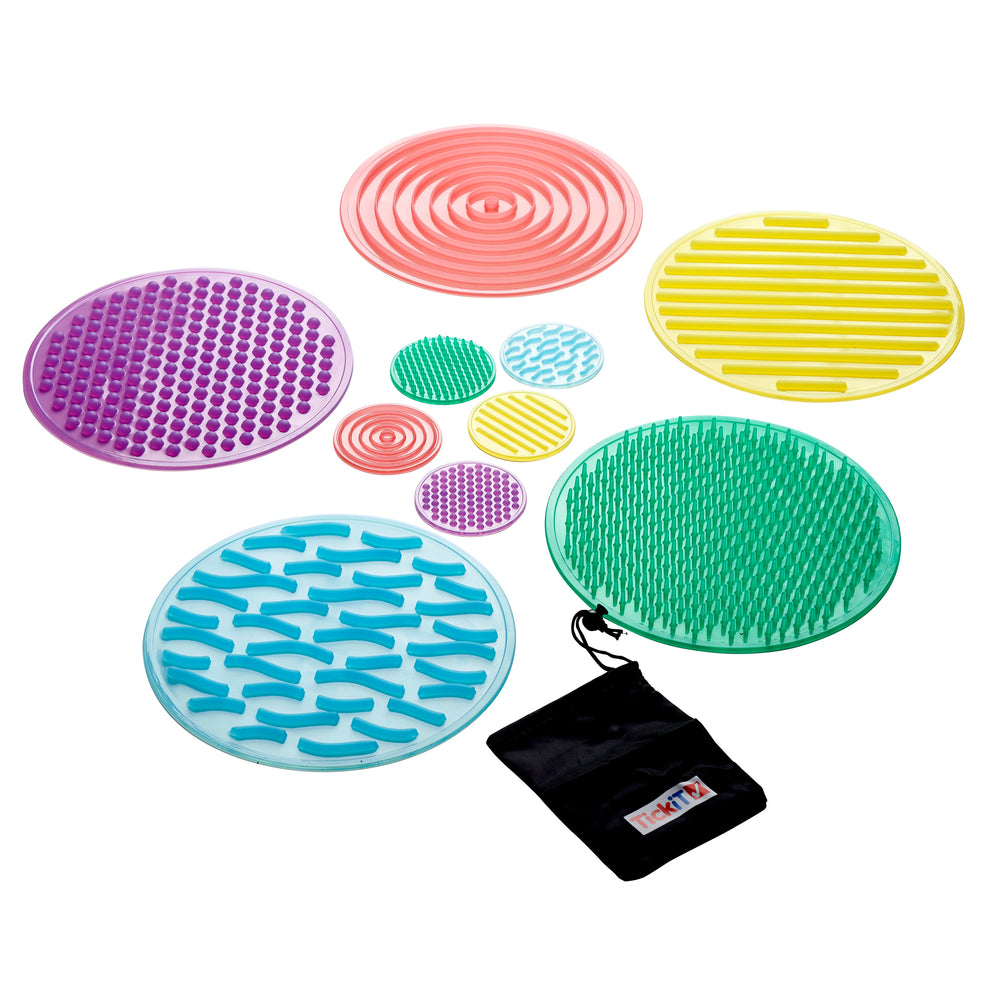 TickiT SiliShapes Sensory Circles - 10 Piece Tactile Texture Set