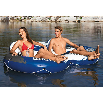 Intex River Run II Dual-Seater Inflatable Pool Lounge Float