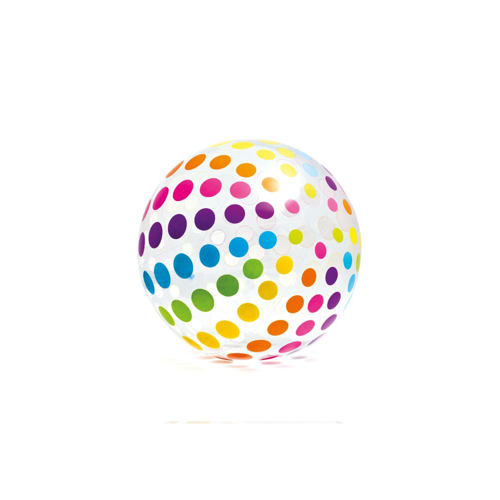Intex Jumbo Beach Ball - Vibrant Rainbow Design