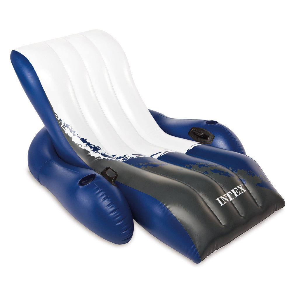 Intex Durable Floating Recliner Lounge with Cup Holders