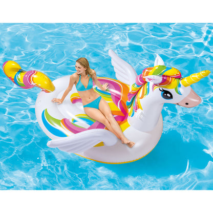 Intex Mega Unicorn Inflatable Pool Island Float - Vibrant Adult-Sized Lounger