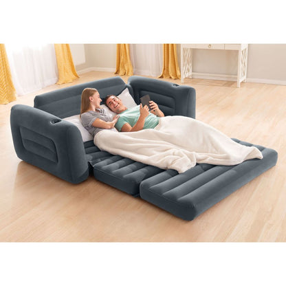 Intex Pull-Out Sofa Inflatable Bed ‚Äì Grey