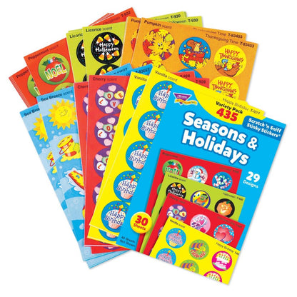 Seasons & Holidays Scratch 'n Sniff Stinky Stickers Variety Pack - 435 Stickers