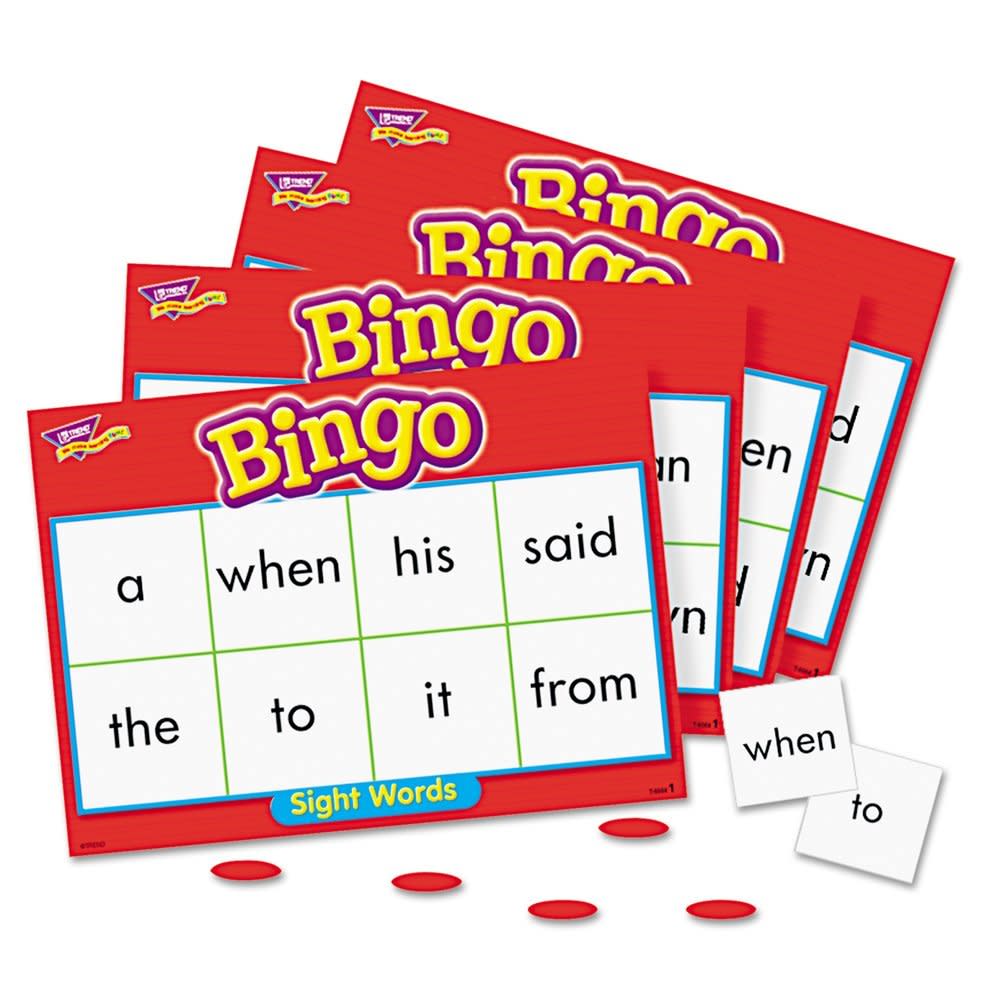 Sight Words Bingo - Educational Language Game for Kids