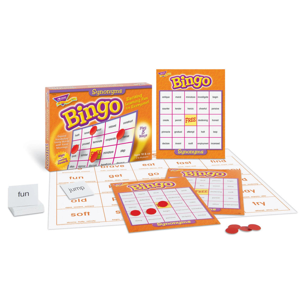 Synonyms Bingo Educational Game for Vocabulary Enhancement