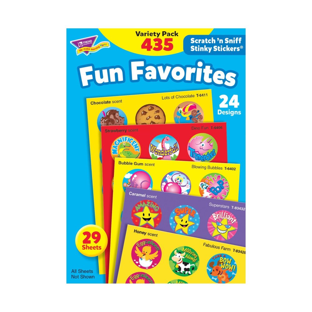 Toys'R'Us Fun Favorites Stinky Stickers Variety Pack - Scratch and Sniff Stickers