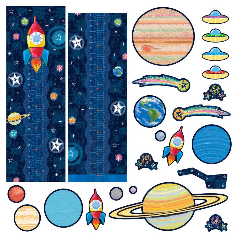 Trend Enterprises Up We Grow Learning Set - Space-Themed Educational Growth Chart