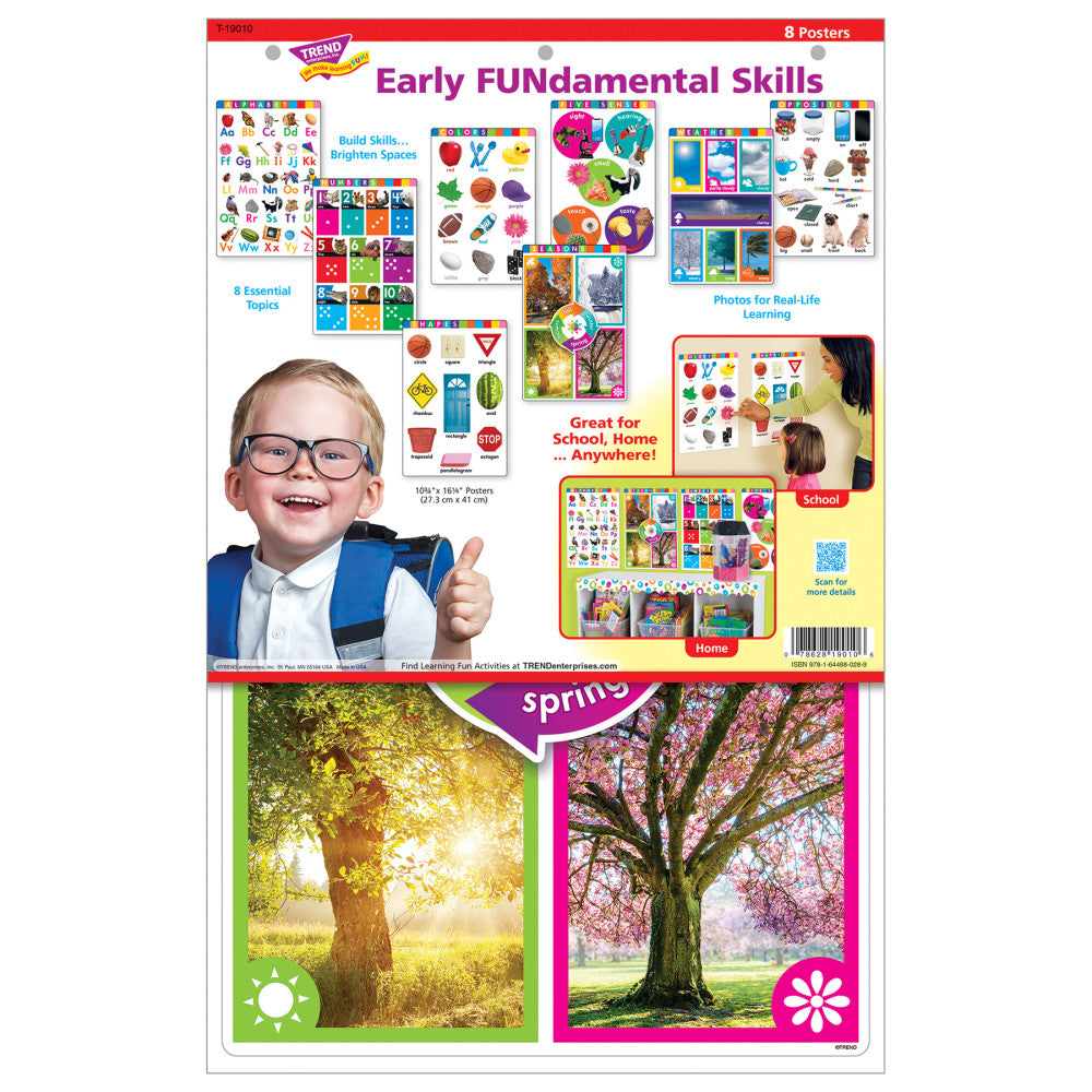 Early FUNdamental Skills Learning Set - Educational Posters for Kids