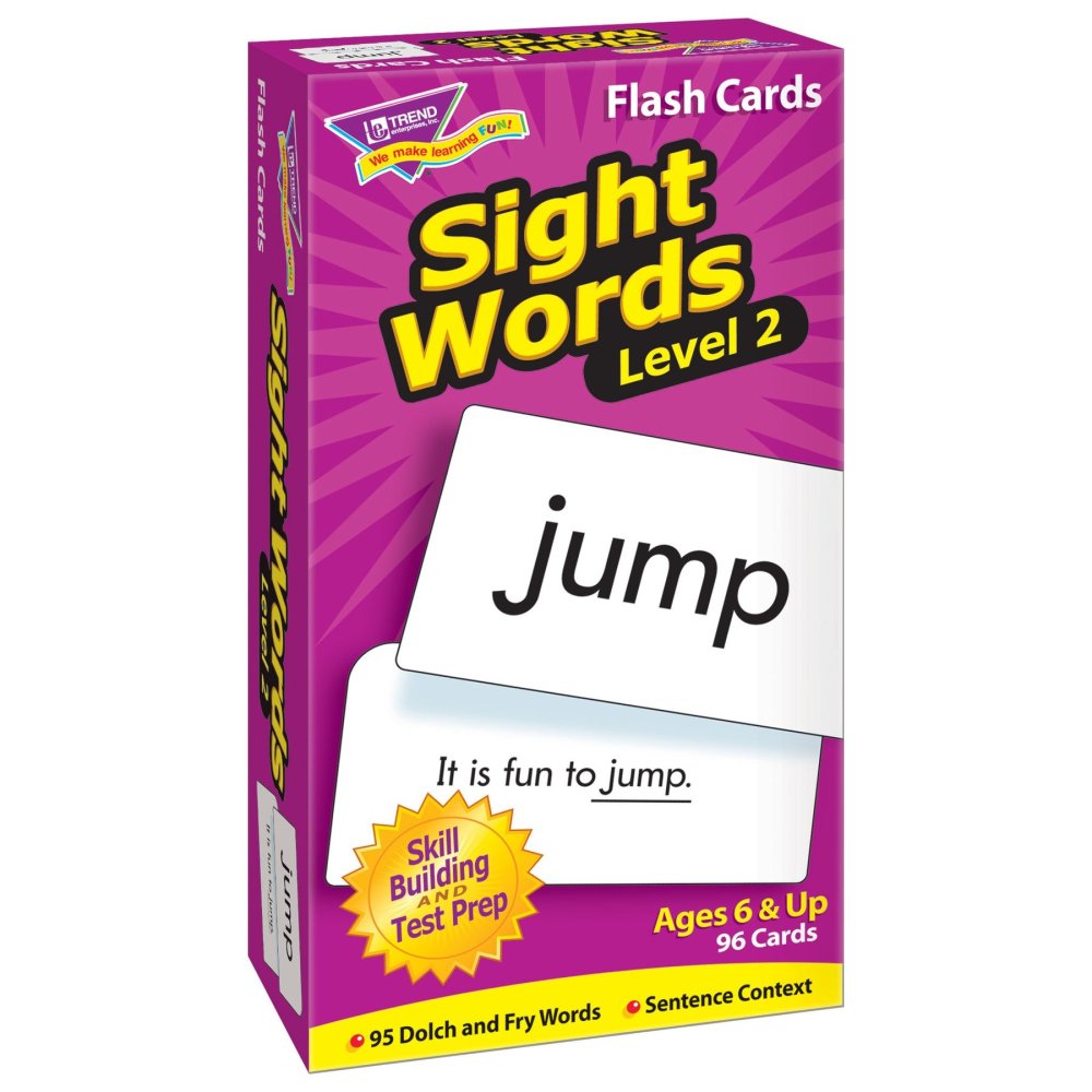 Sight Words Level 2 - Skill Drill Flash Cards for Early Reading