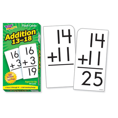 Skill Drill Addition Flash Cards: Master Math Facts 13-18