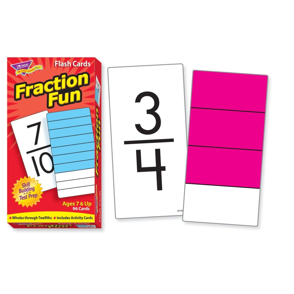 Fraction Fun Skill Drill Flash Cards Educational Math Game Toysrus 1754