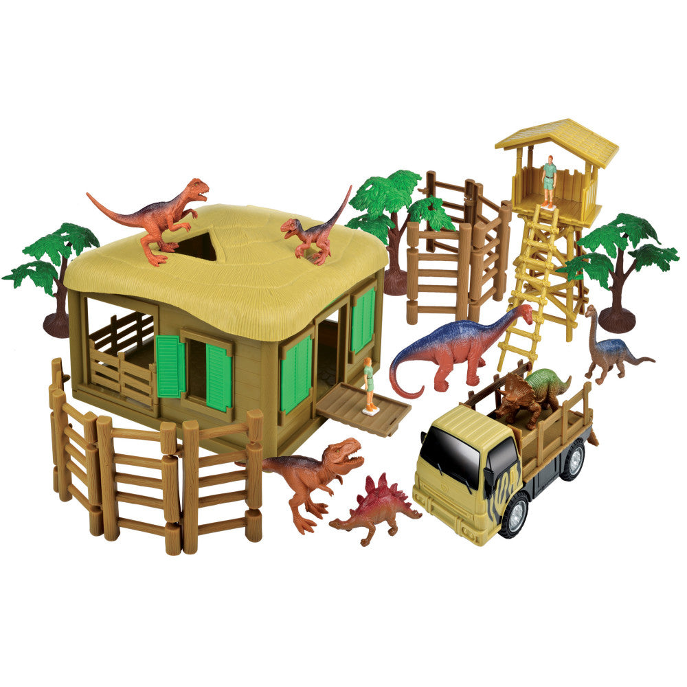 Red Box Dinosaur Figure Playset - Prehistoric Adventure Set